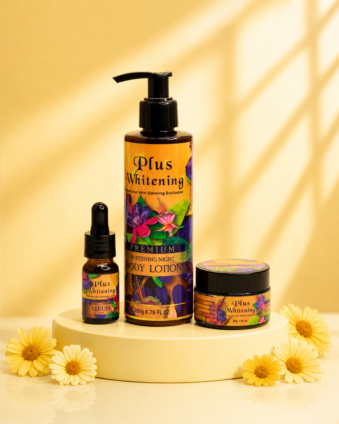 Plus Whitening VIP Night Cream Set