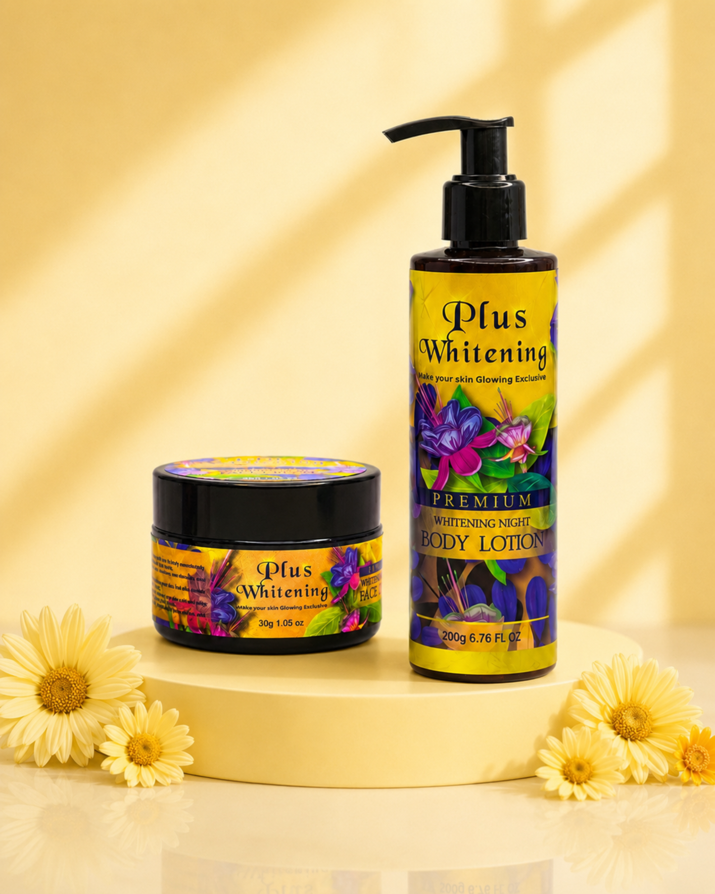 Plus Whitening VIP Night Renewal Set