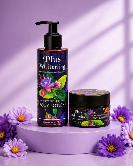 Plus Whitening Face & Body Night Duo
