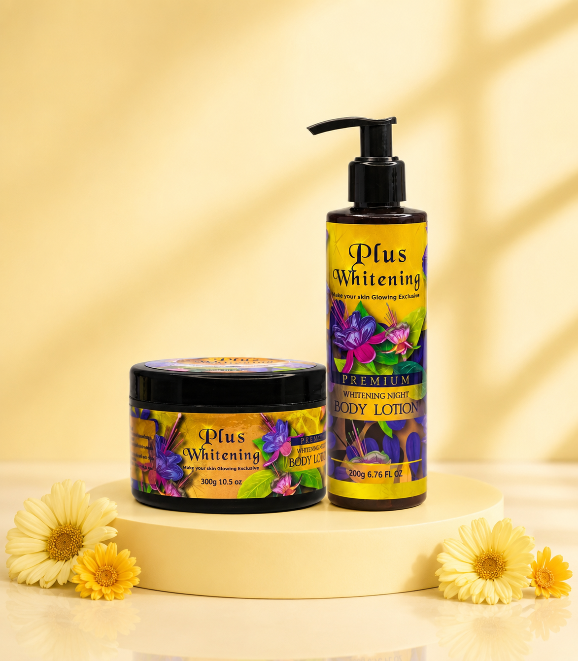 Plus Whitening VIP Night Cream Set